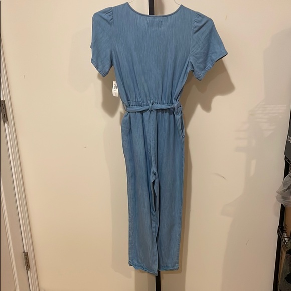 Old Navy Denim Button-Down Romper, Size Kids L - Picture 3 of 6